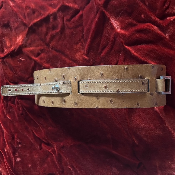 Elena Meyer Ostrich Leather Cuff Bracelet - Picture 5 of 8